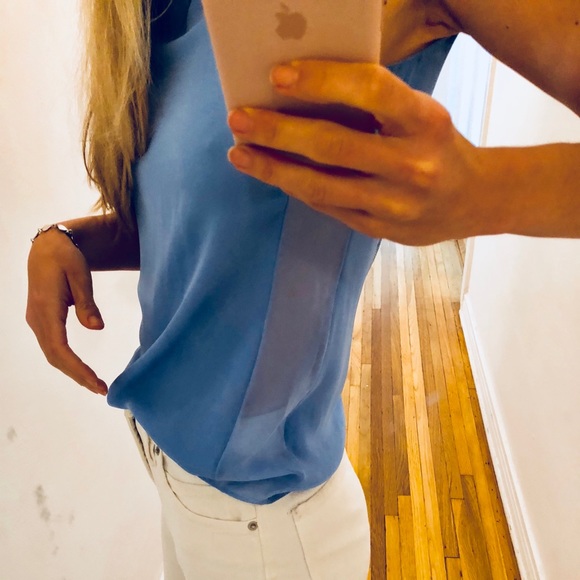 MONIKA CHIANG SILK BLOUSE XS // chain drape back! - Picture 3 of 8